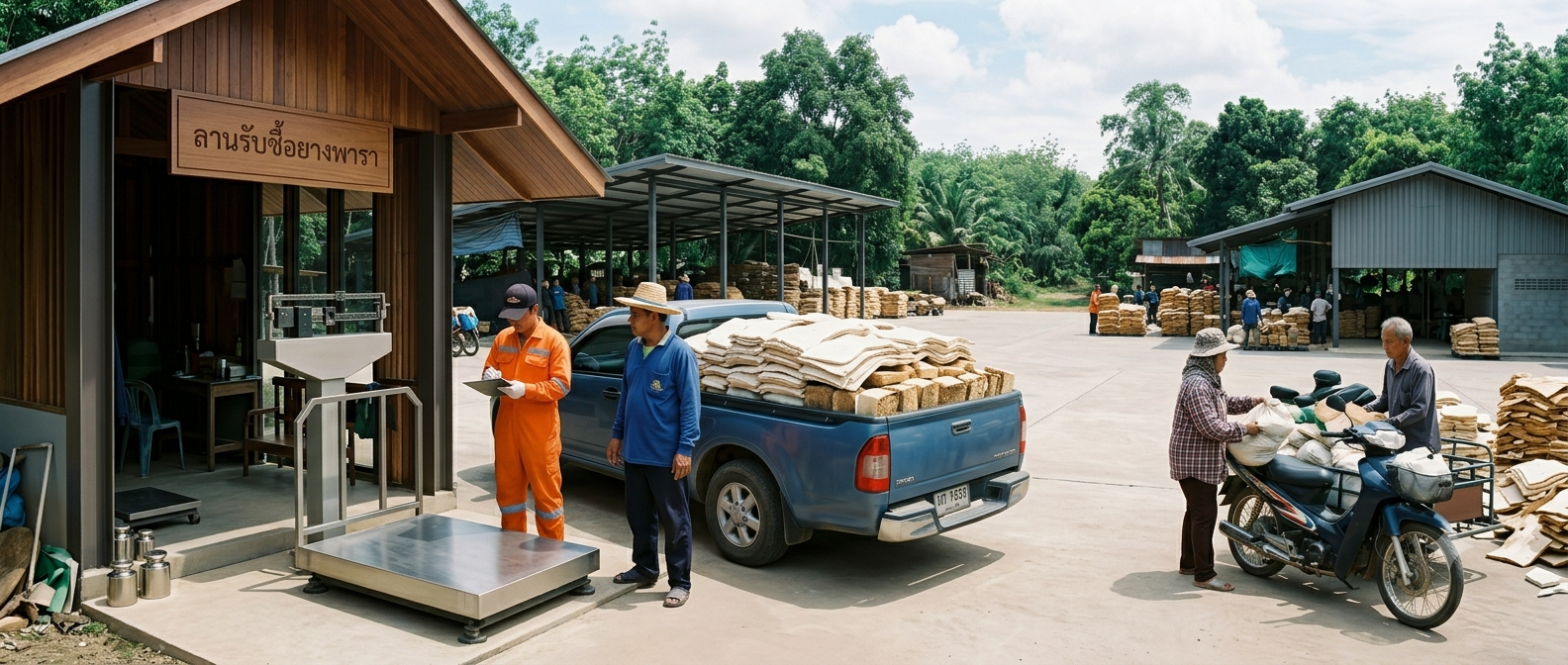 ระบบลานรับซื้อยางพารา